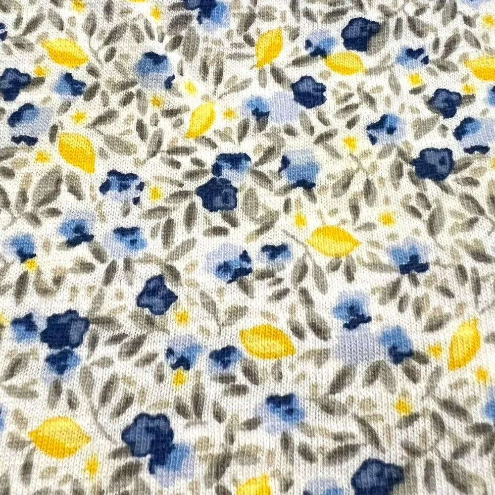 Next 3-4Y Blue & Yellow Floral Print Dress